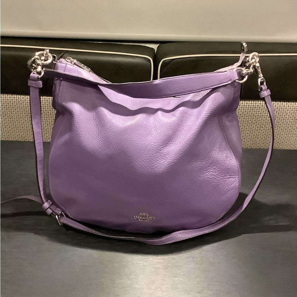 Coach woman purple crossbody purse